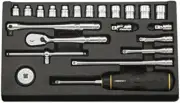 Kyoto Machinery Tools NEPROS 1/4 INCH SOCKET WRENCH SET (22pcs) NTB222XA