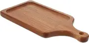 STOBAZA Wooden Serving Plate Steak Pizza Board Wooden Bread Board Home Decor Kitchen Tool