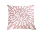 Set of 2 Embroidered Decorative Pillows, Inserts & Covers, Accent Pillows, Throw Pillows with Cushion Inserts Included 18x18 (Pink) -Pink1