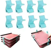 BAIURE Baking Sheet Stackers,Baking Tray Stackers,Cookie Sheet Stacking Clips,Space-Saving Tray Stackers, Reusable Cookie Tray Stacker Clips, For Baking Sheet and Freeze Dryer Trays (8 PCS)