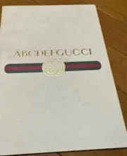 GUCCI White ABCDEFGUCCI Notebook Limited Super Rare New