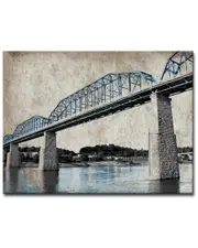 Ready2HangArt Under The Bridge Wrapped Canvas Wall Art by Joelle Joy