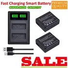 2x Battery + Dual Charger For Panasonic Lumix DC-TZ90 DC-GX9 DC-LX100 II DC-G100