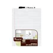 Quartet Magnetic 21.6x28cm Ruled Whiteboard Tile Dry-Erase Board