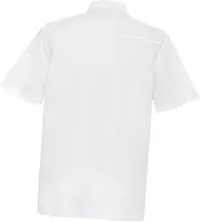 [SAFIGLE] Unisex Short Sleeve Chef Coat Xxl Casual Loose Chef Apparel with Stand Up Collar Grey Button Closure Button Front for Restaurants and Culinary Professionals
