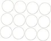Luxshiny 12pcs Bamboo Dream Catcher Rings Smooth Craft Hoops for DIY Handicrafts Wreaths Wind Chimes and Mandalas for Creative Projects and Embroidery