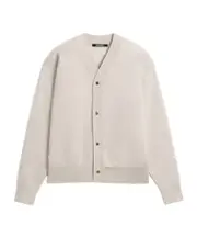 Long-sleeved wool cardigan XL,L light beige
