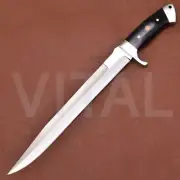Custom Handmade Bob Loveless Style Knife with Micarta Handle & Mosaic Pin