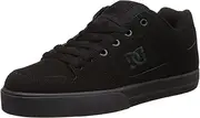 [DC] Men's Pure Skate Shoe, Black/Pirate Black, 10 D US