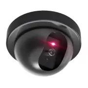 WALI Dummy Fake Security CCTV Dome Camera with Flashing Red LED Light With