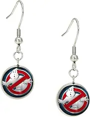 [XINSHIS] Horror Halloween Dangle Earrings, Red and White, Metal Hook Earrings