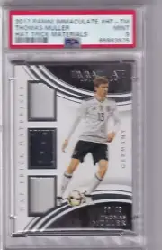 2017 Panini Immaculate No. HT-TM Thomas Müller Jersey Player Worn 36/49 PSA 9