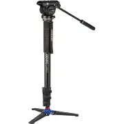 Benro A48FD Aluminum Monopod w/ 3-Leg Base & S4Pro Fluid Video