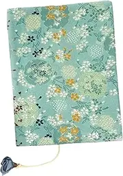 DOITOOL Handmade Cloth Book Cover Stoppers Bookends Journal Bookmark Personal Professional Notebooks Kitchen Wallpapers Note Book Paintable Film Book Vinyl Wrap Stickers Bag Green Fabric
