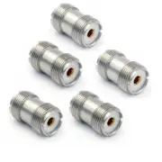 5 Pack UHF SO-239 Female to Female Coupler RF Adapter Connector for PL-259 Plugs