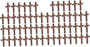 [Operitacx] Crucifix Gemstone Beads Jewelry Accessories Charms Loom Art Rhinestones Jewelry Making Necklace Charms Crucifix Cross Charm Gold Filled Beads Kit Brown