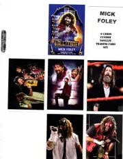 MICK FOLEY CUSTOM NOVELTY TRADING CARD 6 CARDS SET