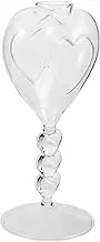 Cocktail Glasses, Creative Heart Shaped Wine Glasses Martini Goblets Romantic Drinking Cup Juice Glasses for Wedding Home Bar Party Glassware Barware 208ml