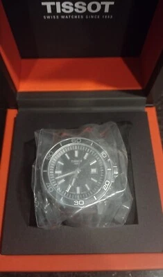 Tissot Men's Black Dial Brown Leather Band Watch T1256101605100 (NEW WITH TAGS)