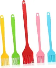 Alipis Silicone Basting Brush for Cooking Set of 5 Heatproof Pastry Brush for BBQ Grilling Baking