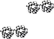 SOESFOUFU 2sets Versatile Checkerboard Hair Band Soft Chiffon Material Hair Tie Lady Headwear for Ages Present 2pcs*2