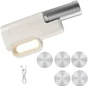 Noodle Maker, Handheld Electric Pasta Maker with 5 Shaping Moulds, Pasta Machine with Button Control and Rechargeable Battery, Spaghetti Maker Machine for Noodles,Spaghetti,Lasagne