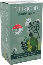 Natracare Panty Liners Curved 30 Count (6 Pack)