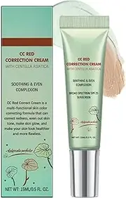 CC Cream Colour Correcting with SPF 25, Lightweight Hydrating Foundation, Evens Skin Tone & Refines Texture, 15ml/0.5fl.oz, Moisturizing Concealer & Pre-makeup Primer for All Skin Types