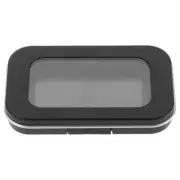Eyeshadow and Blush Empty Box Travel Jars Lip Gloss Containers Black with Lids