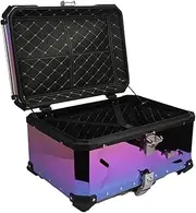 45L 55L 65L 80L 100L Stainless Toolbox Motorcycle Electroplating Color Tail Box Trunk Universal Top Tail Rear Luggage(80L)