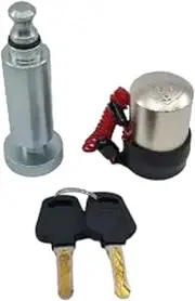 Cruisemaster DO35 and DO45 V1 Lock and Pin - Silver - Car, Van, Truck, RV, Trailer - Lock
