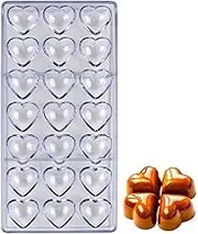 Heart Shaped Chocolate Moulds Candy Making Mold Plastic Chocolate Mold Baking Pastry Tools Mould Baking Tools (Heart)