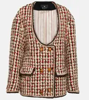 [Etro] Etro Oversized wool-blend bouclé jacket AU 16 multicoloured