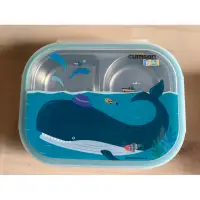 在飛比找蝦皮購物優惠-酷藝師小鯨魚兩格餐盤316可微波不鏽鋼兒童餐具