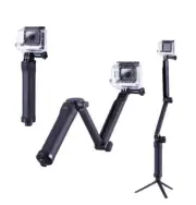 For GoPro 3-Way grip Tripod Adjustable stand Bracket Solid rod Tripods