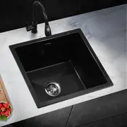 Welba Kitchen Sink Granite Stone Sink Basin Single Double Bowl Black