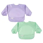 Tiny Twinkle - Mess-Proof Long Sleeve Bibs - 2 Pack Sets for Babies and Toddlers - Mermaid Set