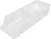 TOPPERFUN Refrigerator Can Drink Holder Space Saving Beverage Dispenser Bin Double Soda Organizer for Fridge Transparent Design for Easy Item Identification for Home
