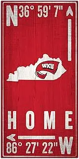 NCAA Western Kentucky Hilltoppers Unisex Western Kentucky Coordinate Sign, Team Color, 6 x 12