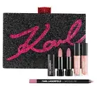 NIB KARL LAGERFELD + MODELCO Kiss Me Karl Minaudière Clutch Mini Lip Kit ~ NEW