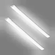 [T&K TO-KING] 2 Pcs 2FT LED Batten Light,40W LED Tube Light Ceiling Surface Mounted Light Natural White 4000K 4000LM 130 °Beam Angle Ceiling Light for Shop,Office,Living Room,Garage，Warehouse, Kitchen