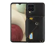 Samsung Galaxy A22 4G Case With Card Holder,Wallet Case For Women Men With RFID Blocking-Black