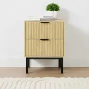 Isla 2 Drawer Bedside Table