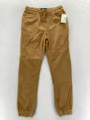 Buffalo David Bitton Evan Corduroy Jogger Pants Boys Large Brown Slim Straight