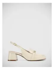 [Wittner] Ives Patent Leather Slingback in Vintage Ivory