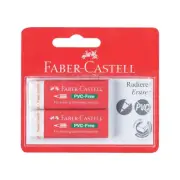 Faber Castell PVC-Free Eraser White Pack of 2