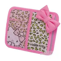 在飛比找樂天市場購物網優惠-Hello Kitty的粉色豹紋遮陽收納袋，X射線【C864