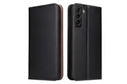 For Samsung Galaxy S24+ Plus Case Leather Flip Wallet Folio Cover Black