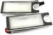 FIQOME 2x LED Licence Number Plate Light White Canbus, for S60 S80 V70 XC70 XC90 Car Number Plate Led Light