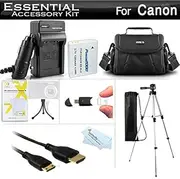 Essential Accessories Kit for Canon PowerShot SX500 is SX510 HS SX520 HS SX530 HS SX540 HS Digital Camera Includes Replacement NB-6L Battery + A/Dc Charger + Mini HDMI Cable + Case + Tripod + More
